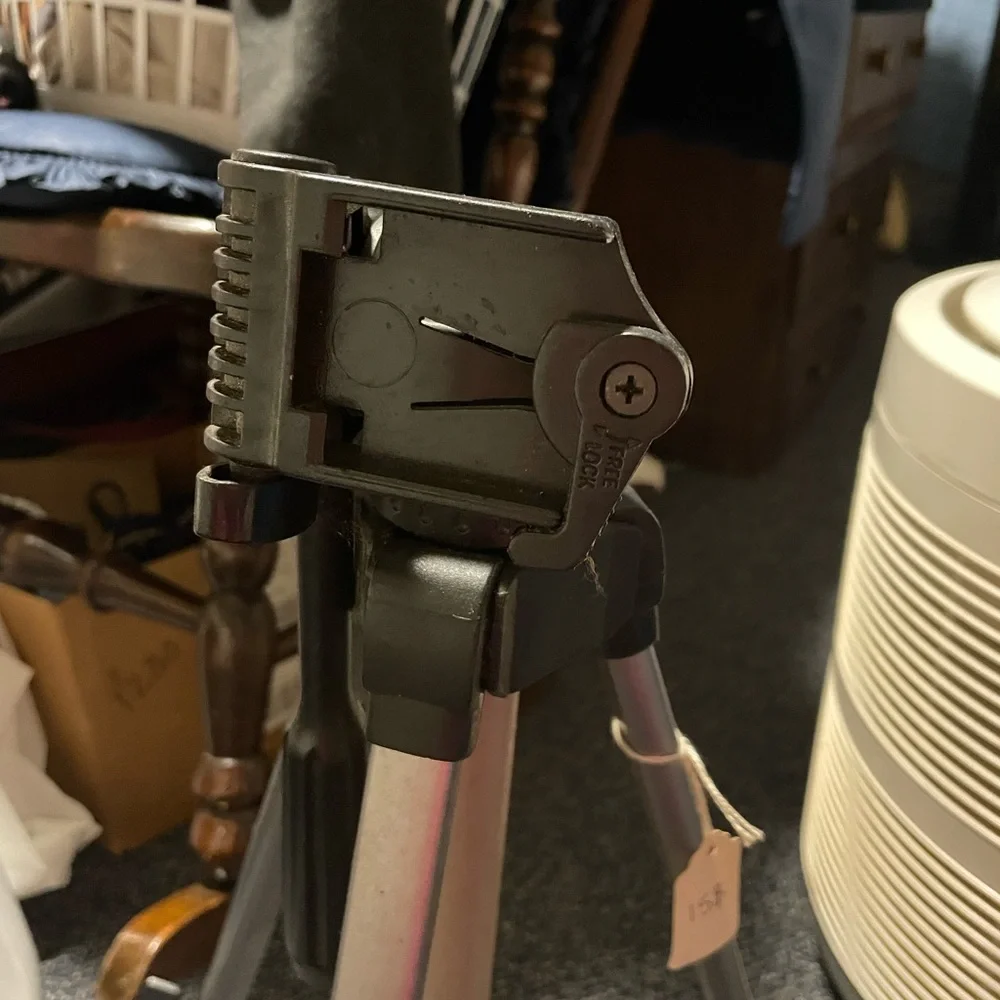 Silver Camera Tripod